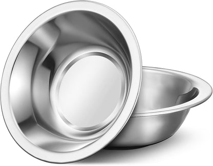 304(18/8) Stainless Steel Mixing Bowls for Kitchen, 6.3" 13.67 fl.oz Metal Mixing Bowls Set Stackable for Baking Serving Cooking Food Prep Storage Dishwasher Safe Lightweight