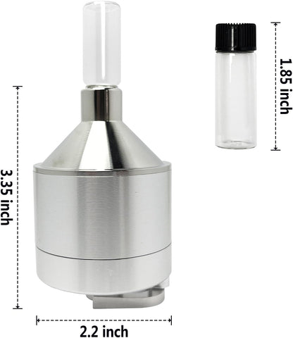 Spice Grinder【2.2 inch Silver】Pepper Grinding Set