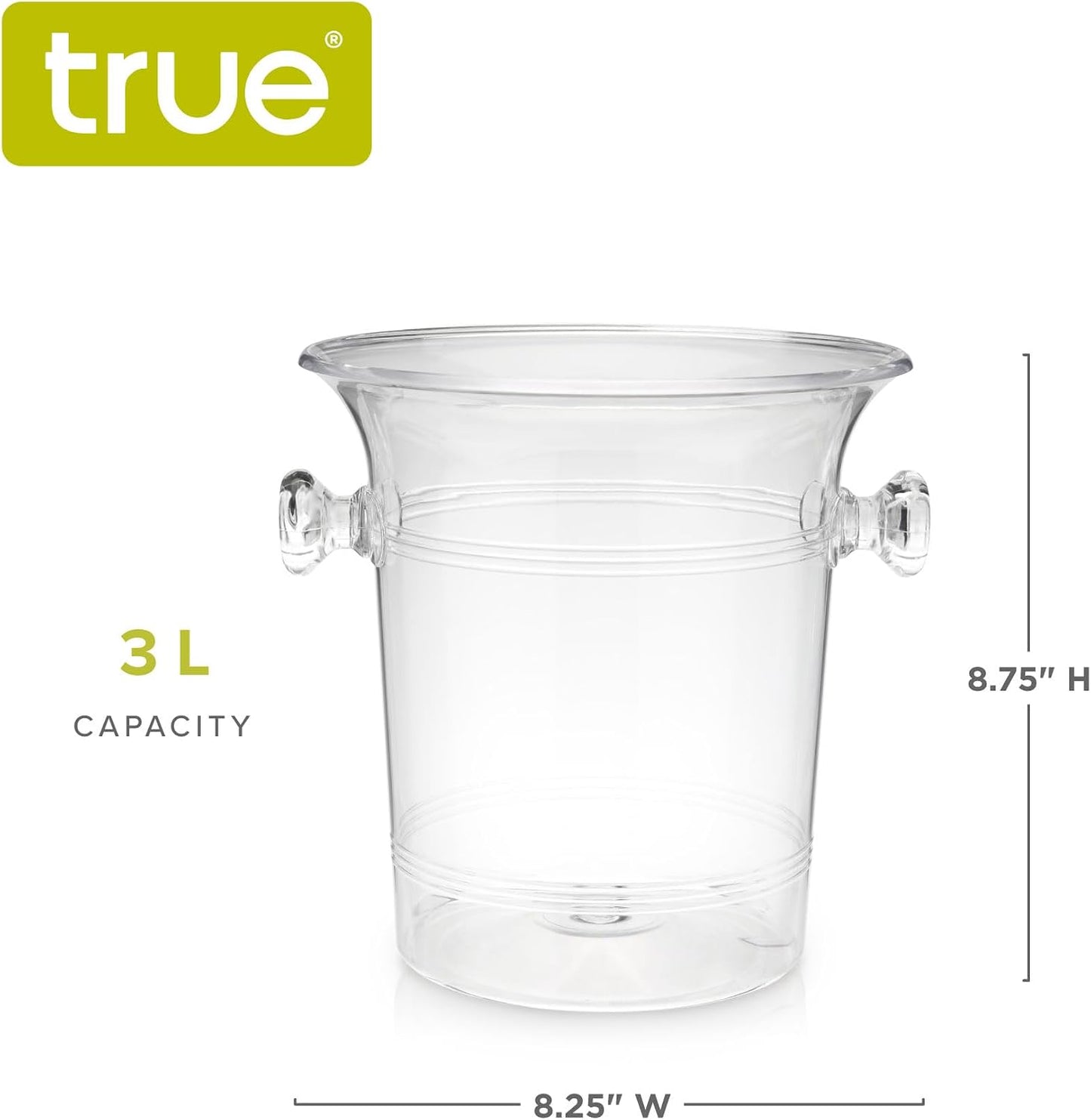 True Galvanized Tub, Large Ice Buckets for Parties, Beverage Cooler for Beer, Wine, Soda, Bottled Water, Rustic Beverage Tub, Drink Bucket for Indoor & Outdoor Party, 6.3 Gal (23.8 Liters), Set of 1