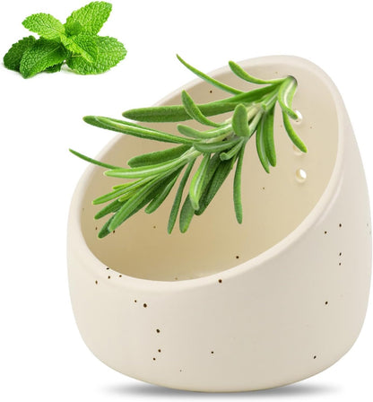 Ceramic Herb Stripper – w/Round Holes for Kale/Cilantro/Thyme/Parsley