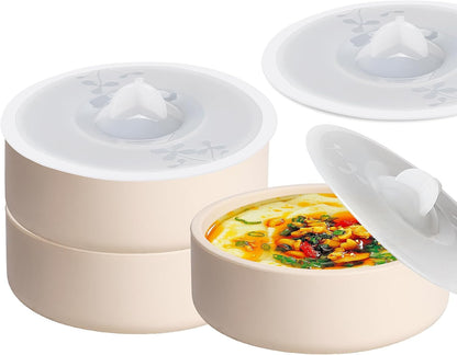 Egg Poacher Set of 3, Silicone Egg Poaching Cups with Lids for Microwave Egg Cooking, Toaster Oven Air Fryer Egg Mold Nonstick Poached Egg Maker