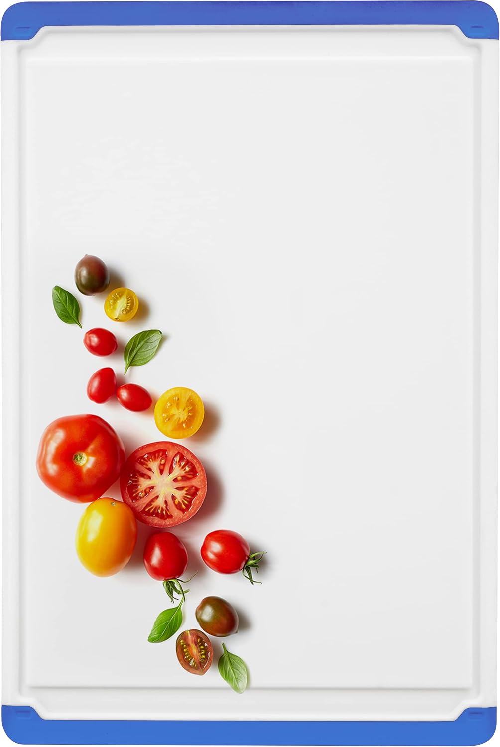 Plastic Cutting Board for Kitchen - Extra Large Cutting Board 18 Inch Reversible Chopping Board, Juice Groove, Non Slip Feet, Dishwasher Safe, BPA Free Large Cutting Board for Meat Vegetables Fruit