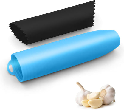 Silicone Garlic Peeler Tube Roller (Black,Green)