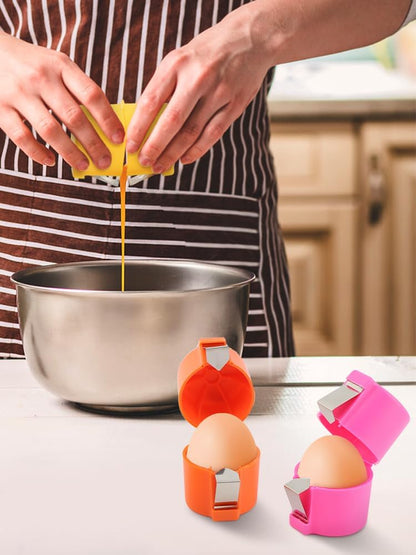 3Pcs Egg Shell Opener, New Egg Cracker Tool for Uncooked Eggs