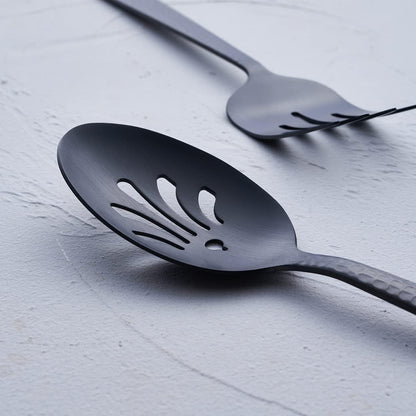 Matte Black Cake Pie Server Set