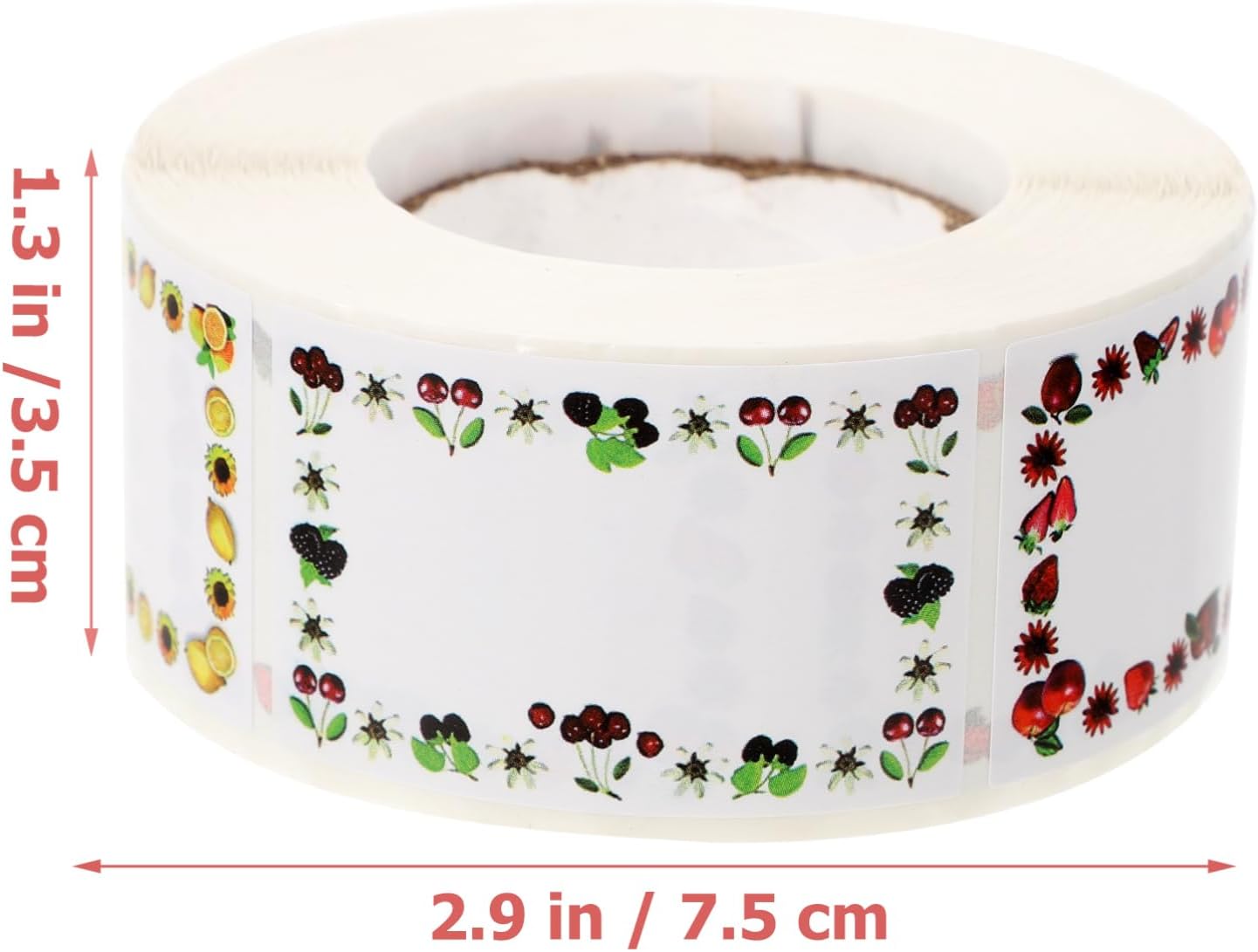 TEHAUX Waterproof Fruit Date Stickers 500 Pack Removable Adhesive Labels for Food Storage Multi-Function Label Stickers for Kitchen Office and Home Use