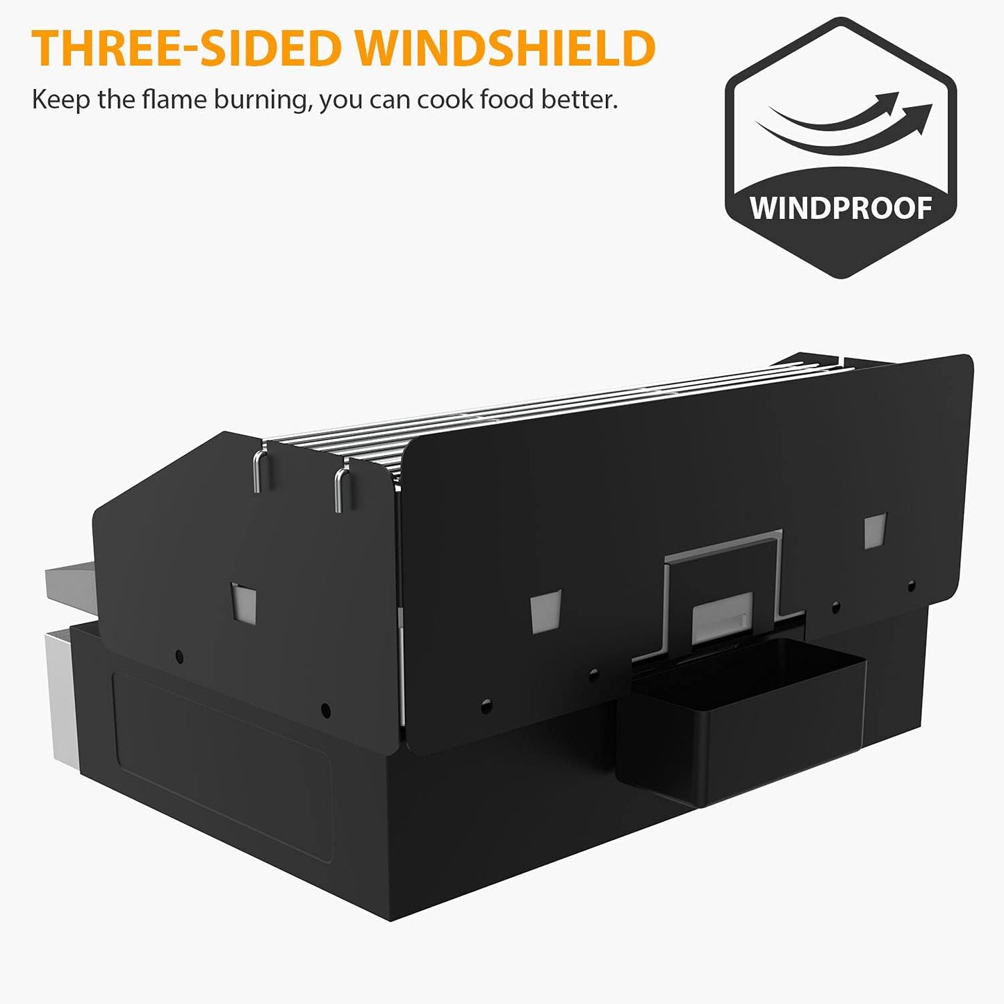 28 Inch Griddle Wind Guard/Screen and Warming Rack for Blackstone, Accessories Kit (For 28")