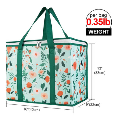 Bodaon Insulated Food Delivery Bag, XXXL Pizza Delivery Bags for Hot and Cold Food, Commercial, Large Capacity Reusable Warming Bag, Catering Cooler Bag for Rideshare, Warmers for Parties (Black, 1Pk)