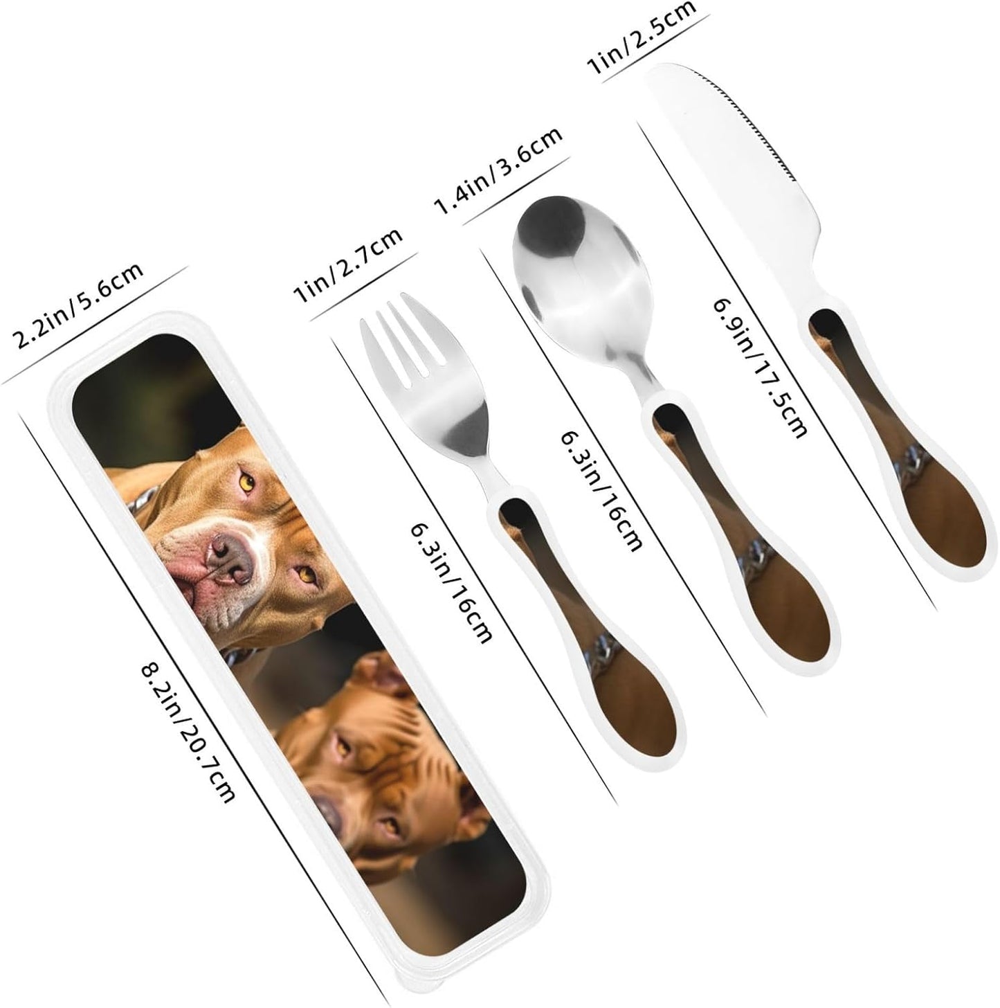 3-Piece Kids Silverware Set With Storage Case, Stainless Steel Reusable Children Safe Knife Spoon Fork Set Sugar Skulls Children Flatware Set For Kids Lunch Box