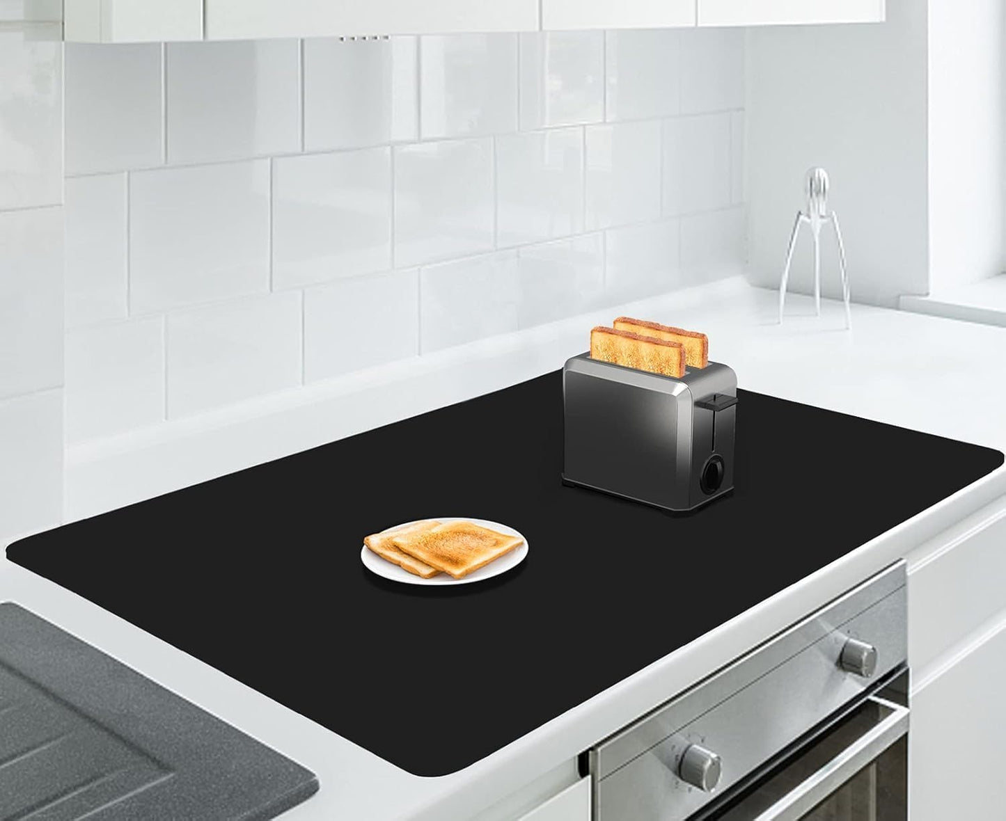 AECHY Extra Large Silicone Mat 78.74”x19.69”x0.08”, Multipurpose Silicone Mat Thick Heat Resistant Mat Shipped Rolled Up Kitchen Counter Mat Nonslip Silicone Mats for Kitchen Counter Translucent