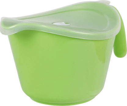 Batter Bowl With Pour Spout, Non-Slip Base,Space Saving Detachable Handle with Lid, 2 QT Heavy Duty BPA-Free Microwave & Dishwasher Safe (Fresh Lemons)