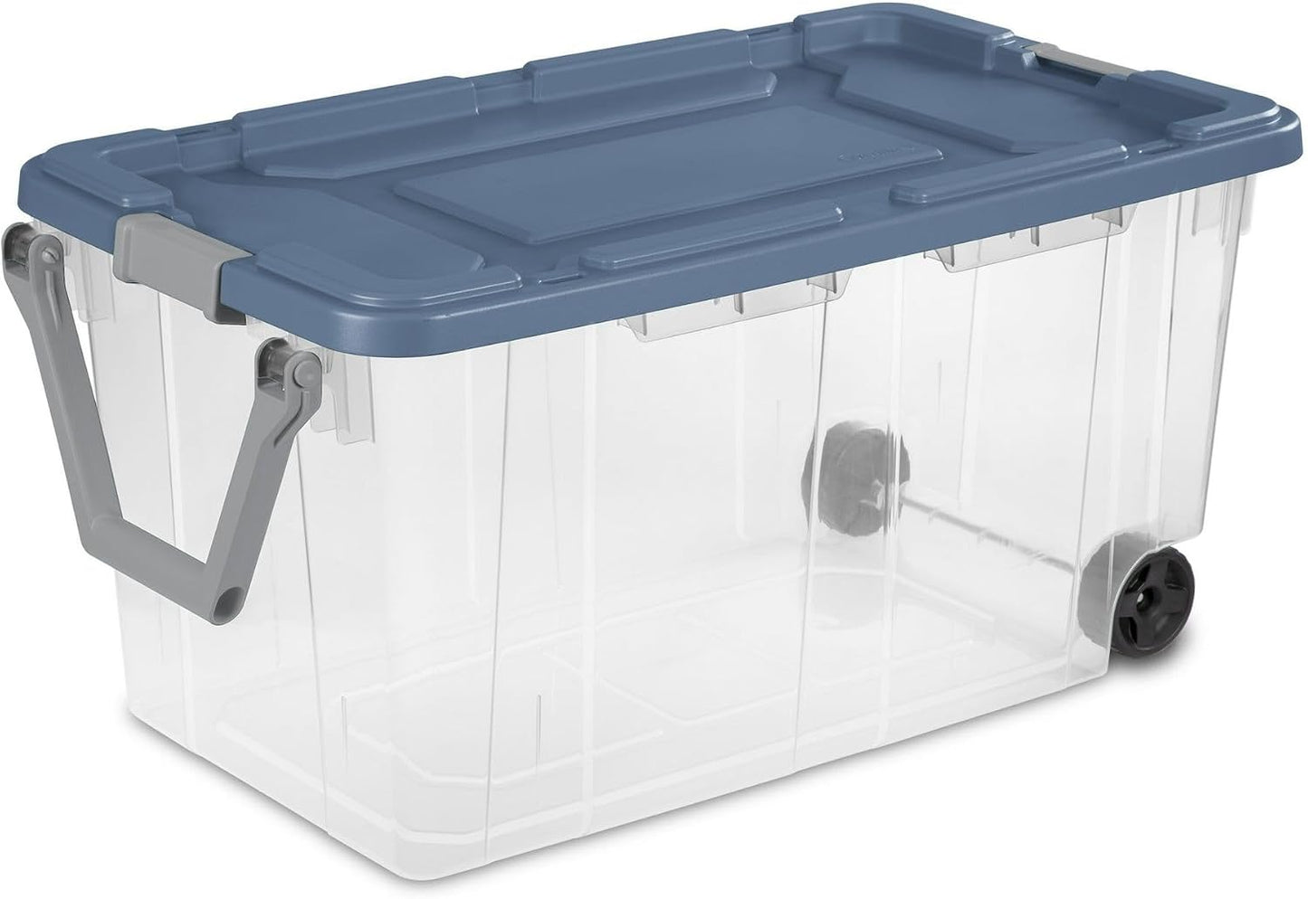 Extra Large Storage Bin, 40 Gallon Wheeled Plastic Storage Container with Handle, Green, Pack of 2 (GREEN)