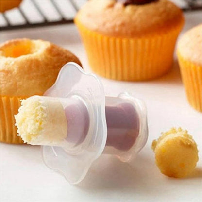 Cupcake Corer 32/ Kitchen Cake Tools Cupcake Muffin Cake Corer Plunger Cutter Pasty Decorating Divider Mould(Red)