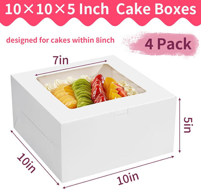 WINKIO Cake Boxes 12 inch, Cake Carrier Holder, Storage Transport Container