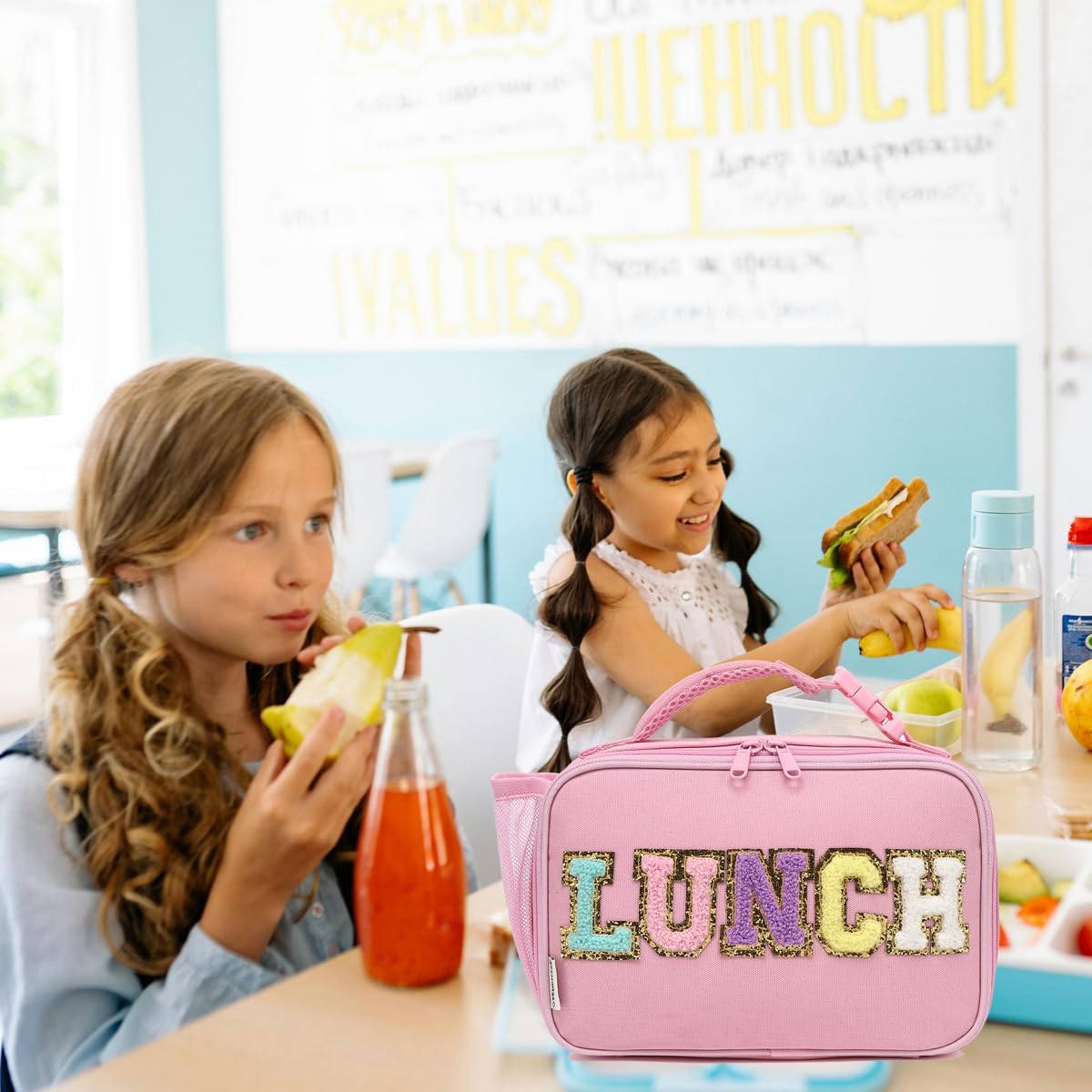 GYEUKHAM Insulated Lunch Box for School, Thermal Reusable Durable Freezable Lunch Bags for Kids Boys Girls Men Women - Small Soft Cooler Portable Lunch Tote Kit for Work Picnic Travel,Black