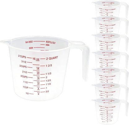 1 Cup/8 Oz Plastic Measuring Cups With Spout And Handle