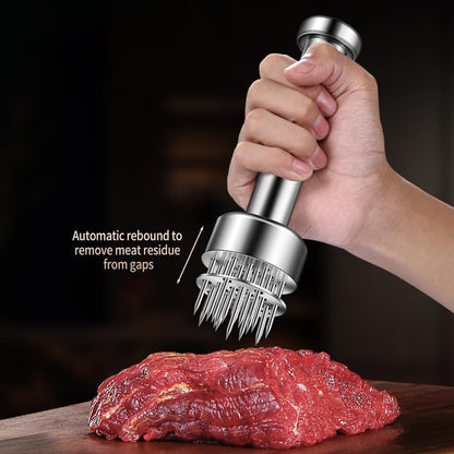 Stainless Steel Meat Tenderizer Tool, 21 Sharp Needles
