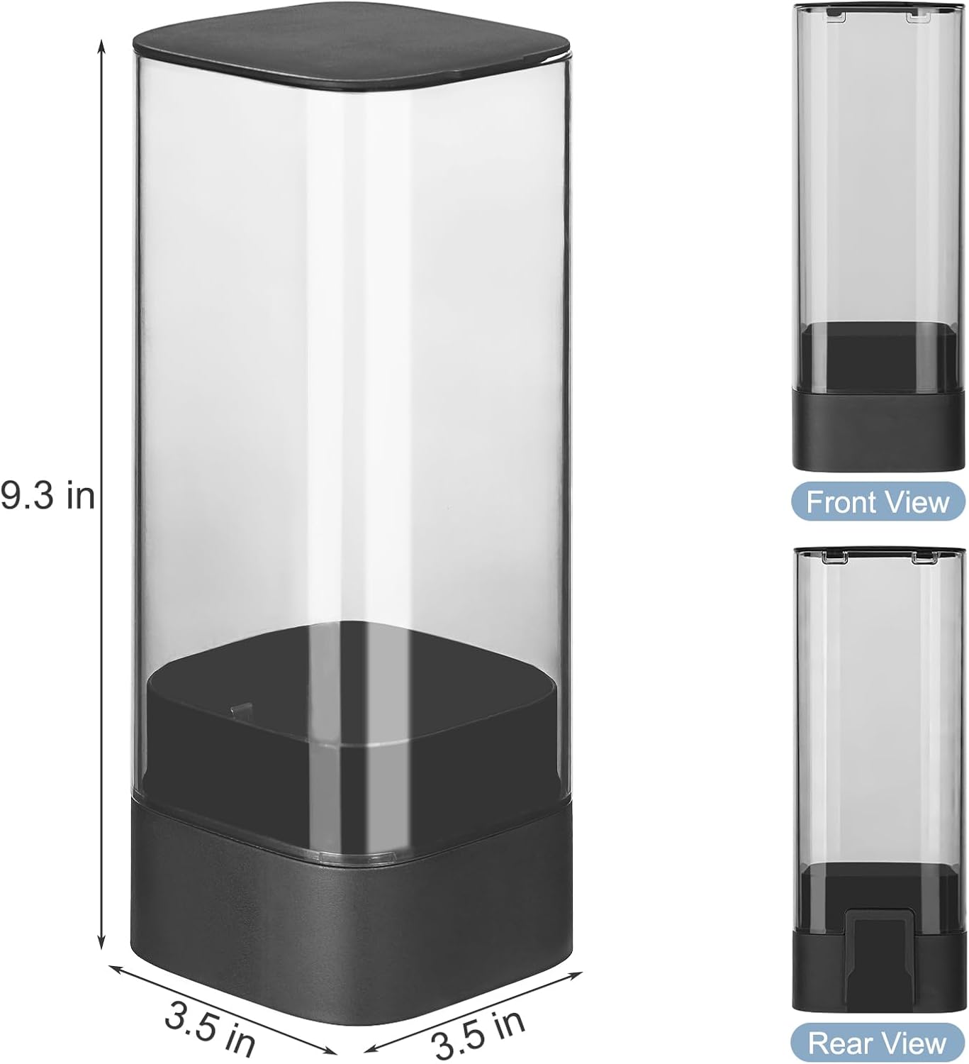MYITYARD Cup Dispenser, Pull Type Wall Mount Cup Holder for Water Cooler Fit 3oz-5oz Disposable Paper and Plastic Cups, Bathroom Mouthwash Cup Dispenser for Home, Office, Gym, Hospital (White)