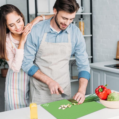 ZVP Flexible Plastic Cutting Board Set of 5 Gradient Color, Colorful Chopping Boards, BPA Free Mats, Non-Slip, Dishwasher Safe, 15x12 Inch, Gray Neutral Colors