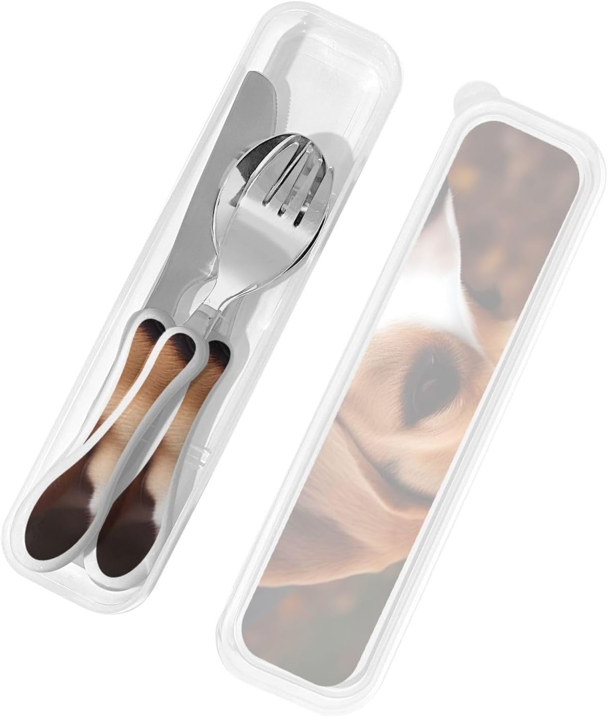 3-Piece Kids Silverware Set With Storage Case, Stainless Steel Reusable Children Safe Knife Spoon Fork Set Sugar Skulls Children Flatware Set For Kids Lunch Box