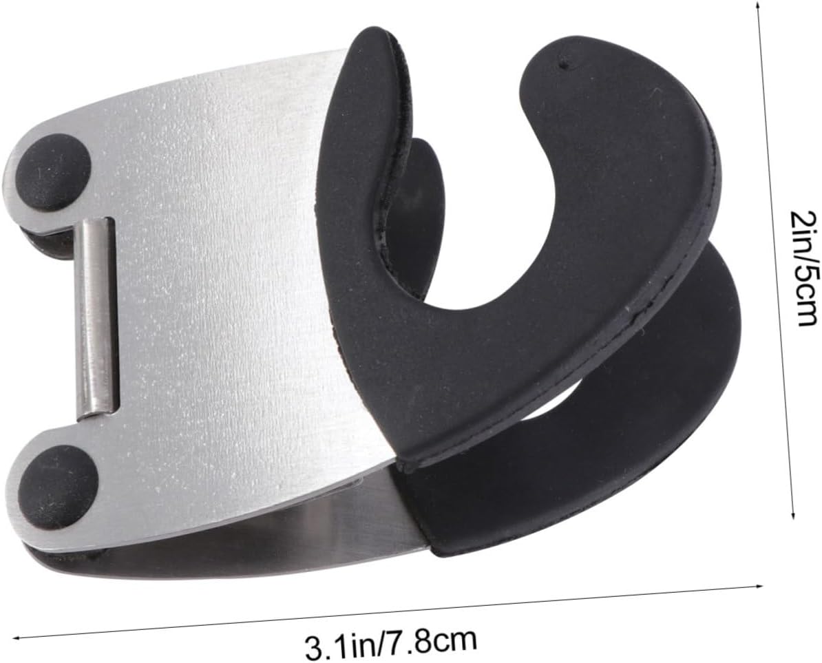 2Pcs Pot Clip Spoon Holder Grip Stainless Steel