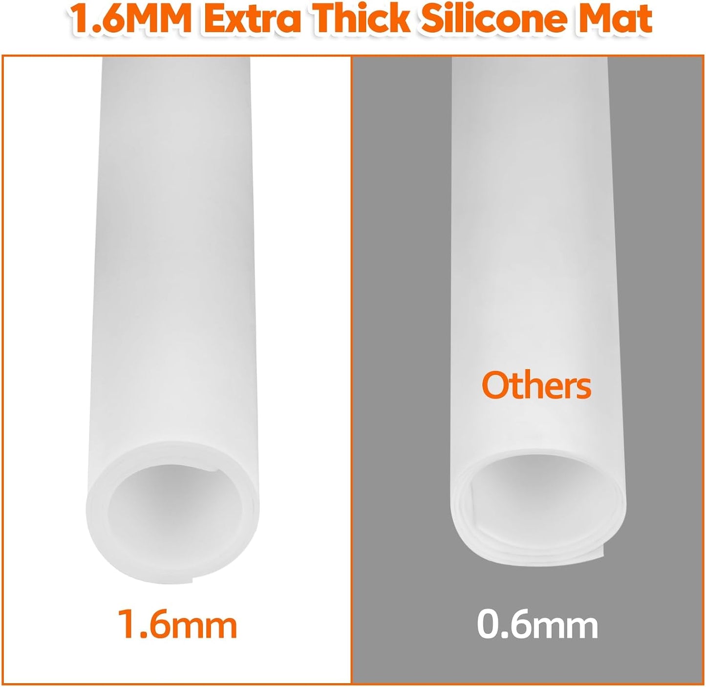 Extra Large Silicone Mat, 84”x24” Heat Resistant Mats for Countertop, Cuttable Waterproof Kitchen Counter Mat, Multipurpose Countertop Protector Mat, Silicone Mats for Kitchen Counter (Translucent)