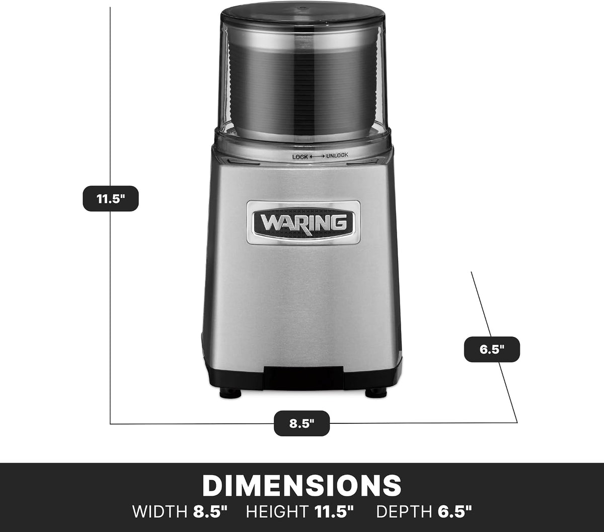 Waring Electric Spice Grinder with 1.5-Cup Capacity