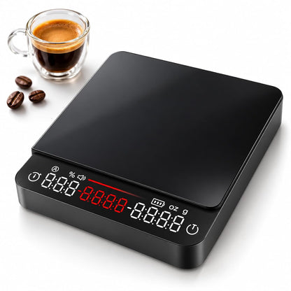 Mini Coffee Scale with Timer - VABICA USB-C Rechargeable Espresso Scale
