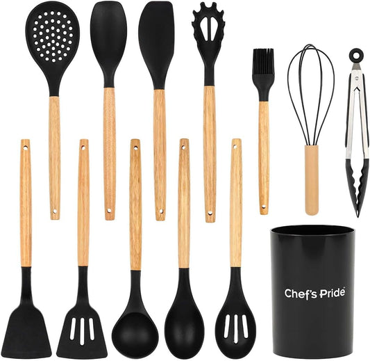13-Pc. Silicone Utensil Set with Holder by Chef's Pride
