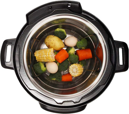 Steamer Rack Trivet with Handles Compatible with Instant Pot Accessories 3 Qt 5 Quart, Pressure Cooker Trivet Wire Steam Rack, Great for Lifting Out Whatever Delicious Meats & Veggies You Cook