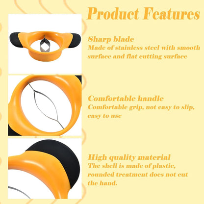 Mango Slicer Fruit Tool for Mangoes Effortless Pitting Mango Cutter 2 Pack