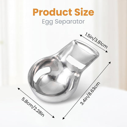 cobee Egg Yolk Separator,Stainless Steel Egg Separator for Raw Eggs
