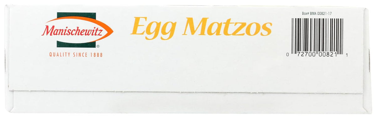 Manischewitz Matzo Cracker, Egg, 12 Ounce