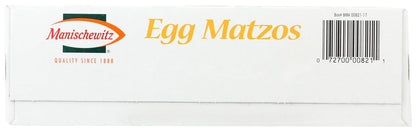 Manischewitz Matzo Cracker, Egg, 12 Ounce