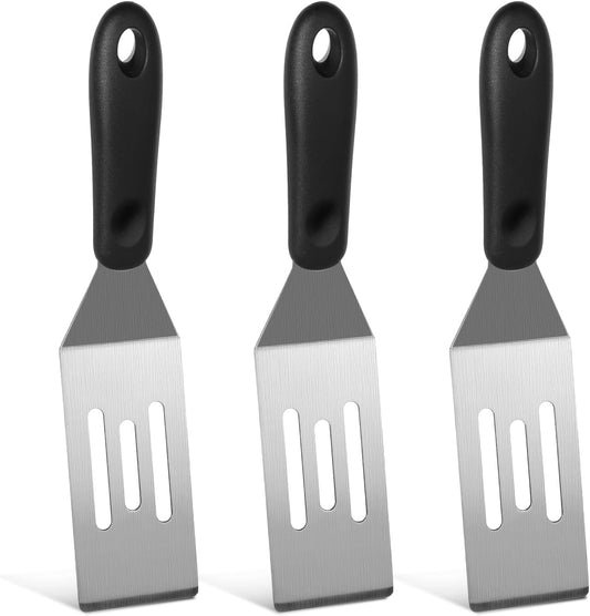 3 PCS Small Metal Spatula Set, Mini Stainless Steel Serving Spatula for Kitchen Use