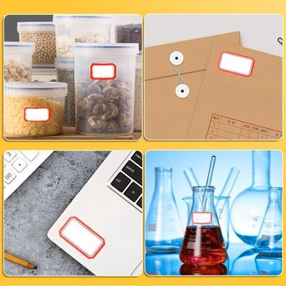 100-Pack Removable Freezer Labels, Waterproof Food Storage Stickers for Date & Contents Marking - Colors B