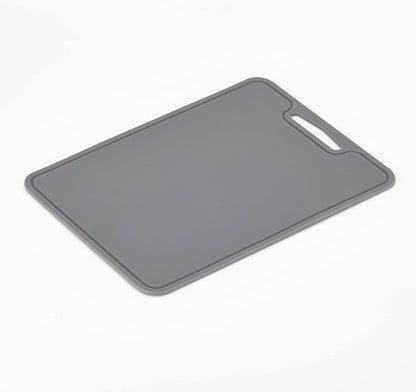 Premium Thick & Flexible Silicone Cutting Mat, BPA Free, Knife Friendly, Non-Toxic, Anti-Slip, Dishwasher Safe, Space Saving, Easy Grip Handle, Ergonomic Design, Chopping Board (Blue, Large)