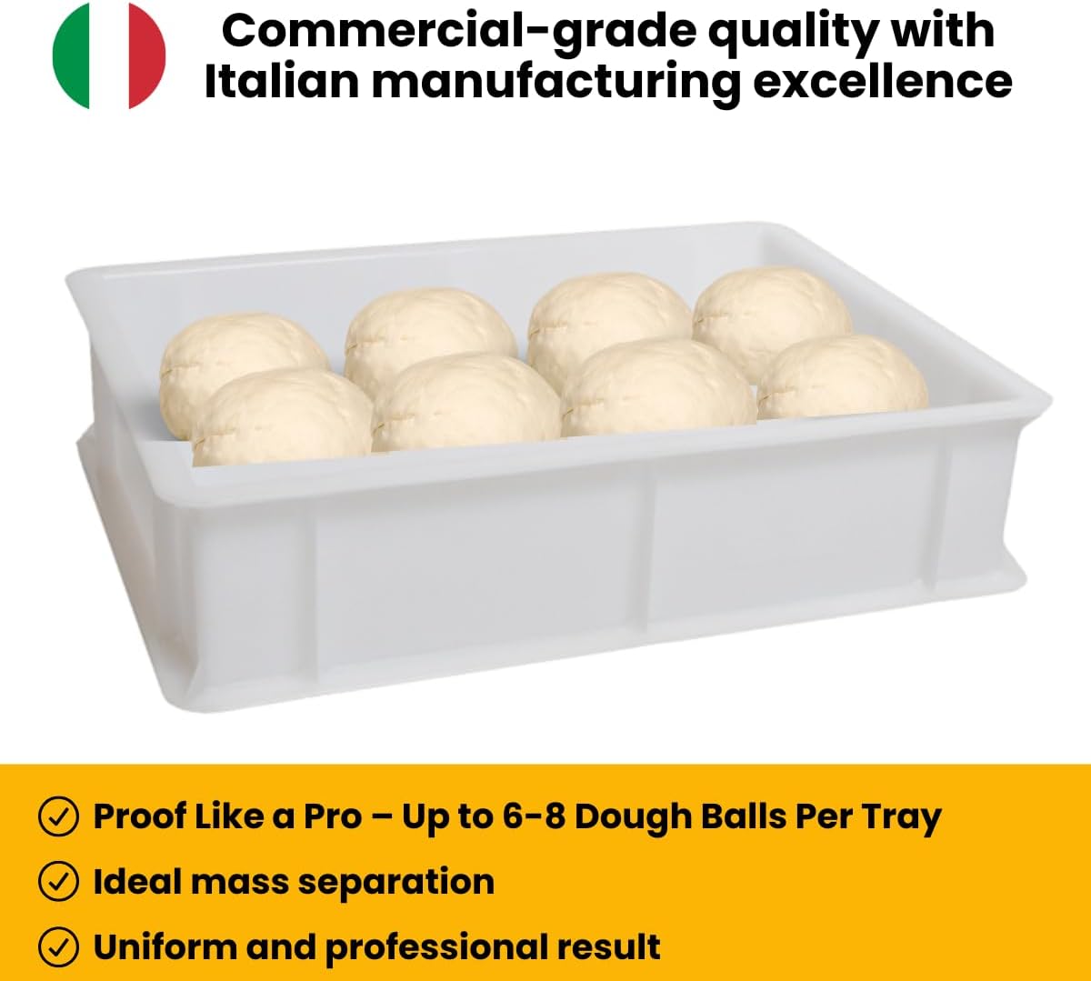 L'Oro Del Sud Home Refrigerator Size, Dough Proofing Tray (+ 1 Lid)