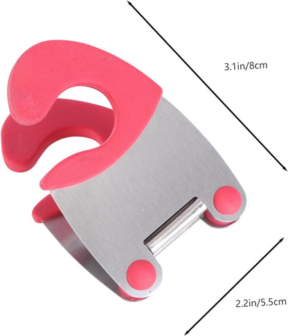 2Pcs Stainless Steel Pot Clip Spoon Holder Kitchen