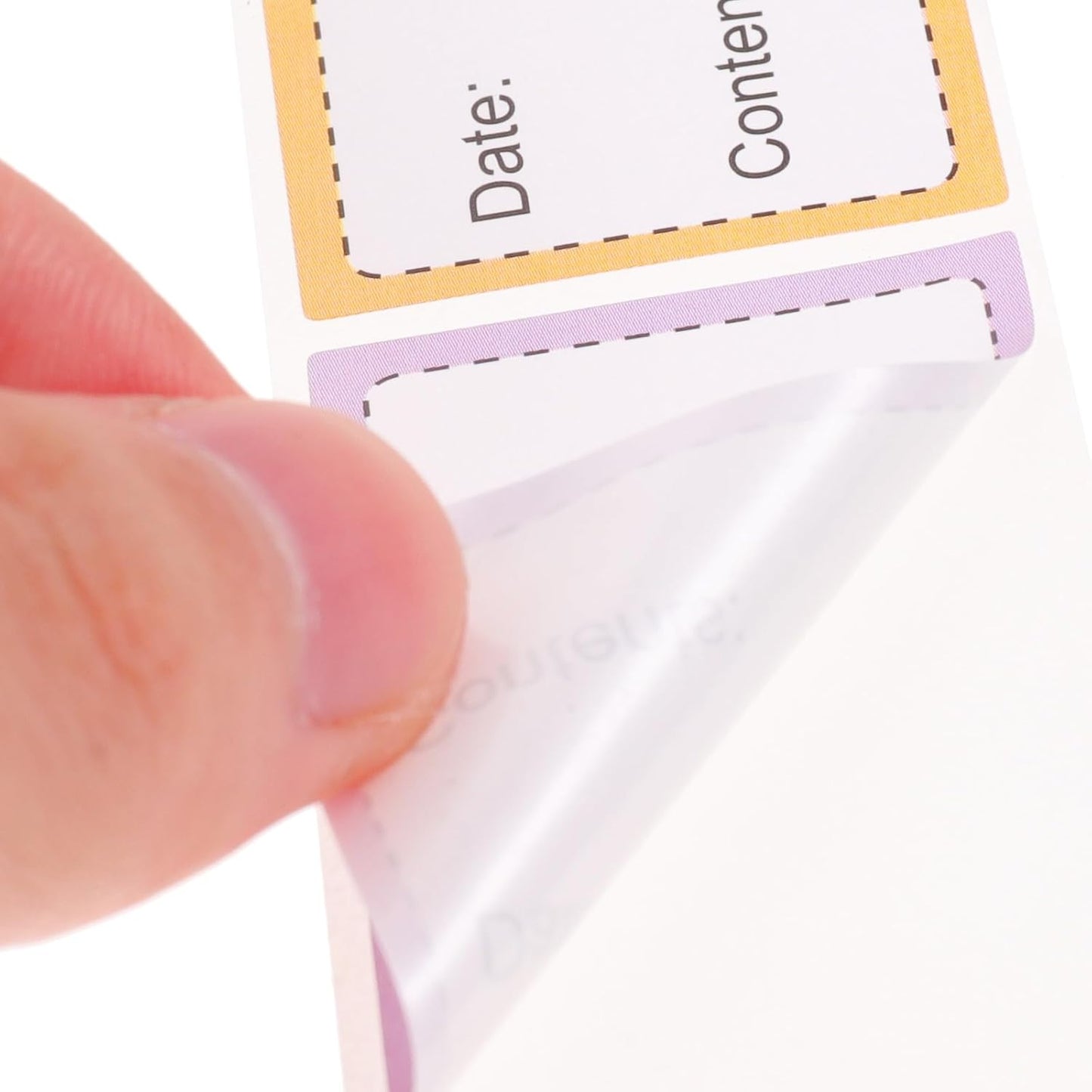 5 Rolls Multi-Function Date Labels Portable Food Storage Stickers for Office Kitchen Refrigerator Freezer Convenient Blank Bottle Stickers for Meal Prep Organization