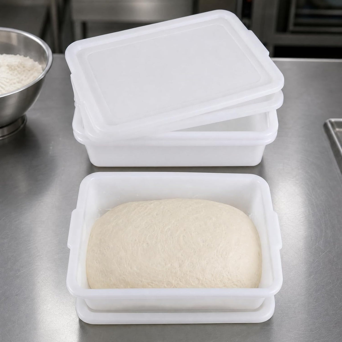 3 Pack Pizza Dough Proofing Container, Sourdough Rising Box
