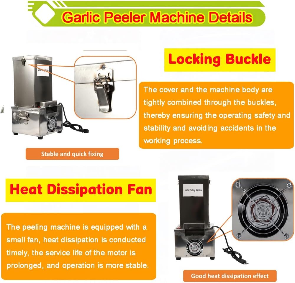 Electric Garlic Peeler Garlic Peeling Machine Separator