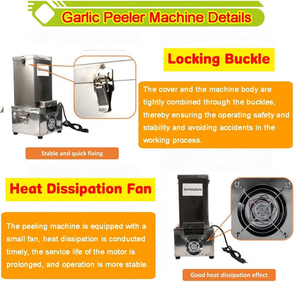 Electric Garlic Peeler Garlic Peeling Machine Separator