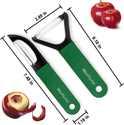 Peelers for Kitchen, Swivel Vegetable Peeler and Y-Shaped Potato Peeler