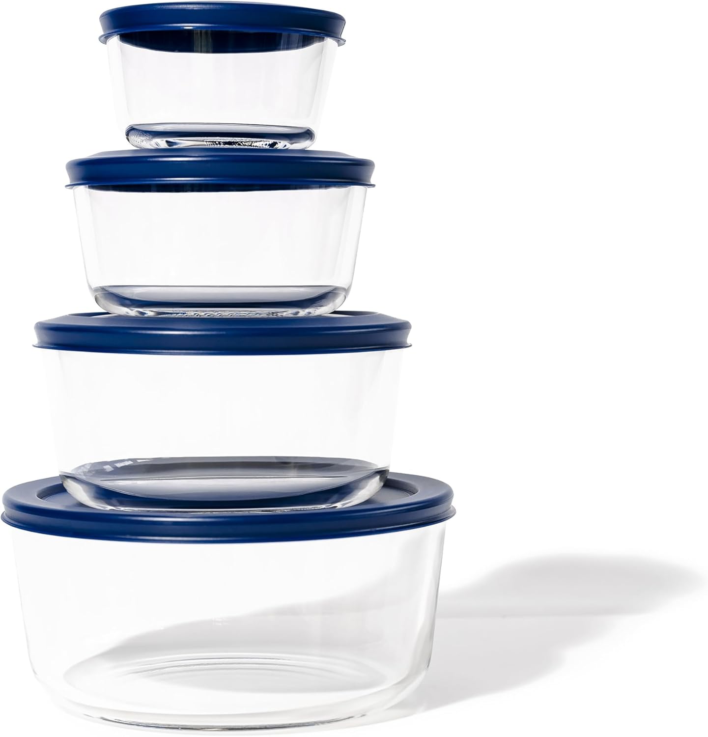 6-Piece Glass Food Storage Containers Set (3 Containers + 3 BPA-Free Lids) | 2-Cup, Leakproof | Microwave, Freezer, Oven & Dishwasher Safe | Ideal for Meal Prep & Pantry Organization, Pistachio