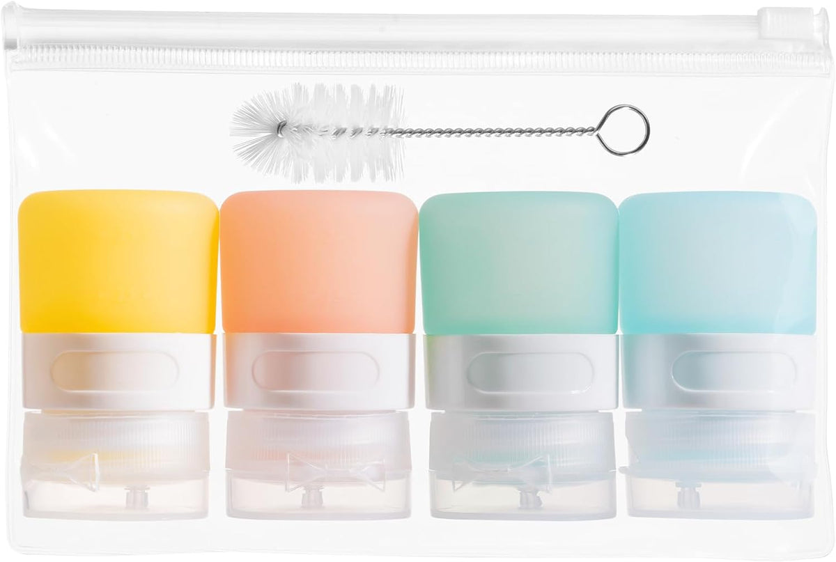 MICEBAY 2 oz Condiment Squeeze Bottles, Leakproof Salad Dressing Container