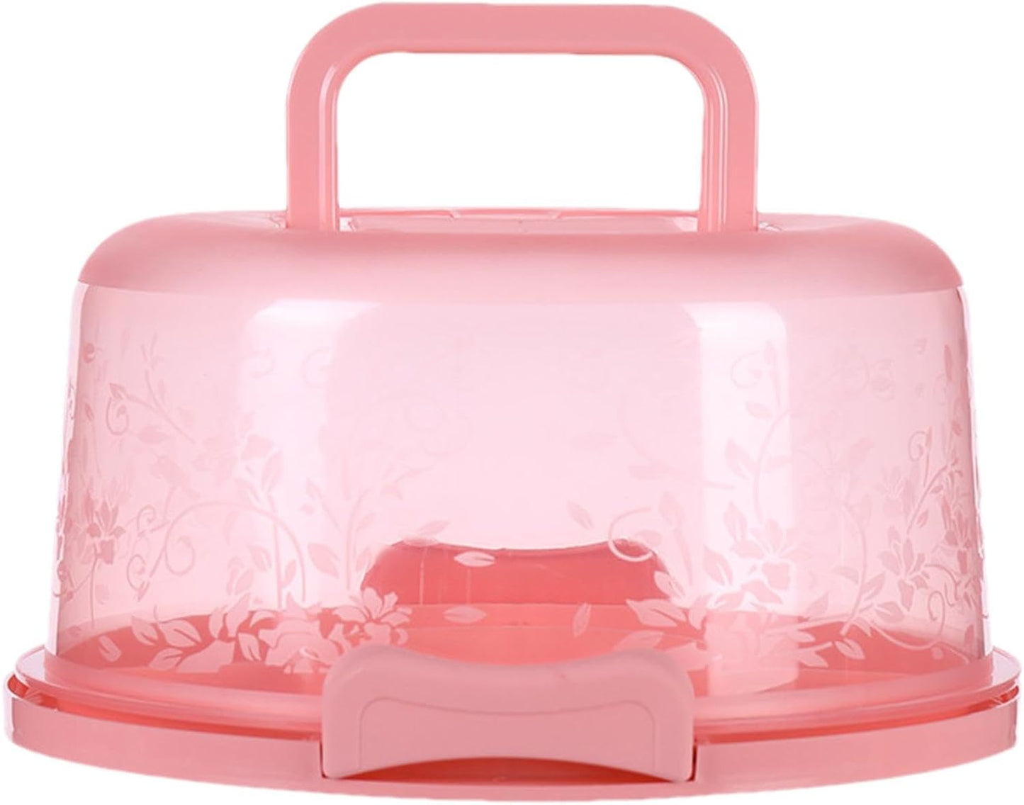 Cake Carrier With Handle Portable Round Cake Box Airtight Cupcake Storage Container With Lid