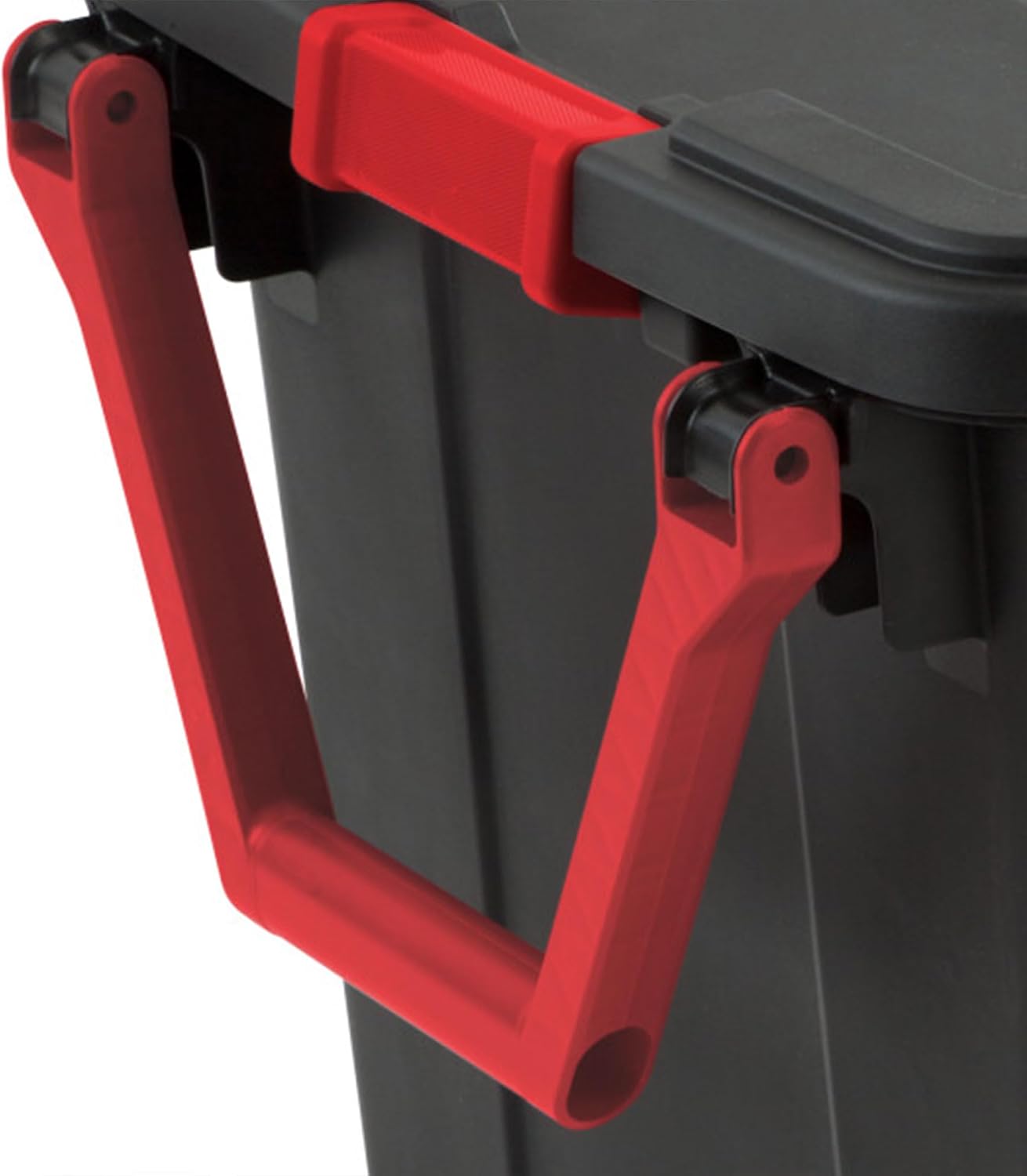 Sterilite Heavy Duty 40 Gallon Wheeled Industrial Storage Tote, 4-Pack, Black