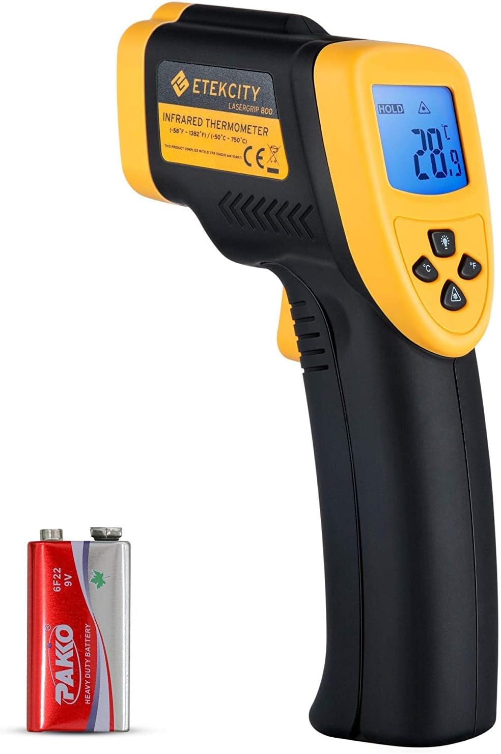 Etekcity Infrared Thermometer Laser Temperature Gun, -58°F~1130°F