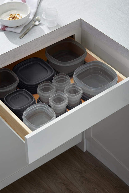 Rubbermaid EasyFindLids Meal Prep Containers 5.1 Cup Red